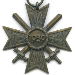 German WW War merit cross 2 cl 1939 with swords '127'