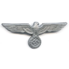 German WW2 Army EM/NCO's visor cap eagle in metal(Carl Halfar Factory find)