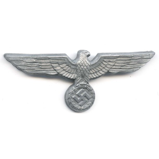 German WW2 Army EM/NCO's visor cap eagle in metal(Carl Halfar Factory find)