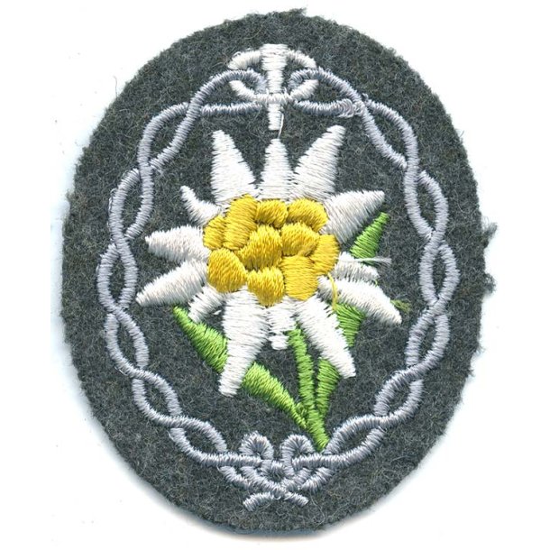 German WW2 Gebirgsj�ger Edelweiss armpatch