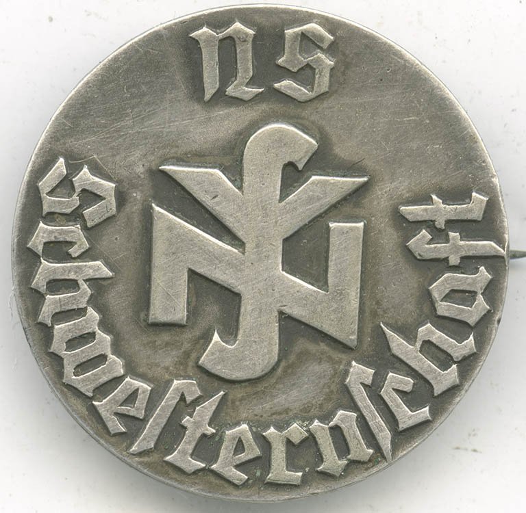 German WW2 'NS Schwesternschaft' Silver Brooch - German WW1-2 Awards ...