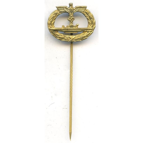 German WW2 Kriegsmarine U-boat War miniature badge  - 18 mm