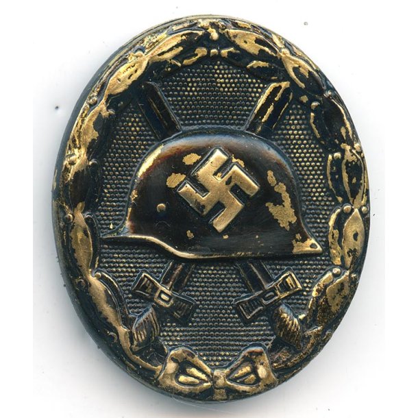 German WW2 Wound badge in black 1939 - Brass