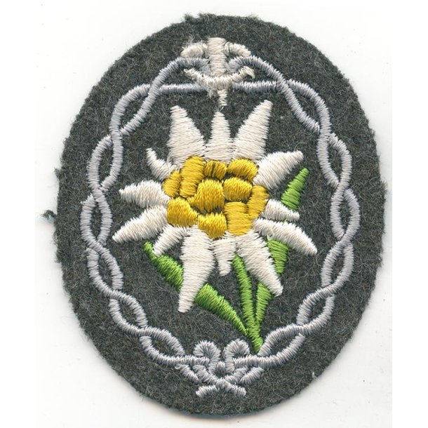 German WW2 Gebirgsj�ger Edelweiss armpatch