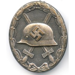 German WW2 Wound badge in silver 'Gustav Brehmer' - Tombac