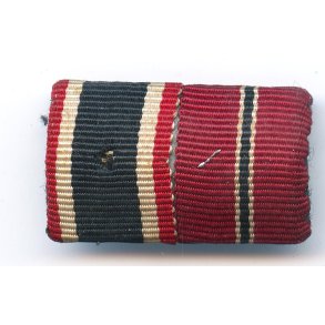  German WW2 War merit cross and Eastern front medal ribbon bar