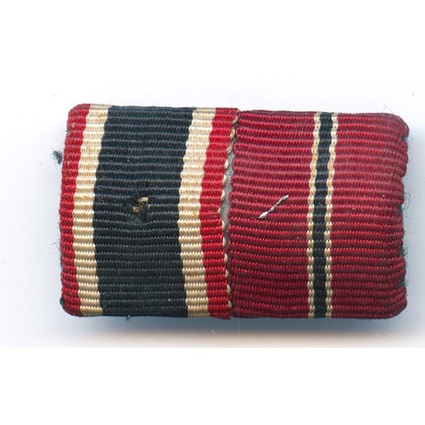  German WW2 War merit cross and Eastern front medal ribbon bar