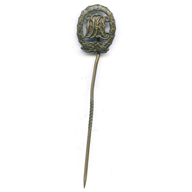 German WW2 DRL sports badge in bronze 'St&L'