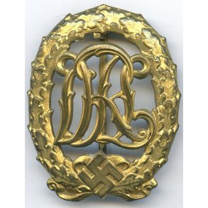 German WW2 DRL sports badge in gold 'Jena Wernstein'