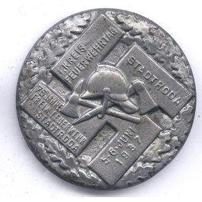 German WW2 1. Kreis-Feuerwehrtag - 75 Jahre Freiw. Feuerwehr Stadtroda June 5�6, 1937