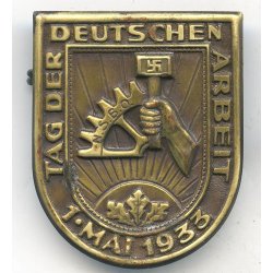 German WW2 NSDAP/NSBO - Tag der Deutschen Arbeit May 1st 1933 tinnie