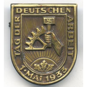 German WW2 NSDAP/NSBO - Tag der Deutschen Arbeit May 1st 1933 tinnie