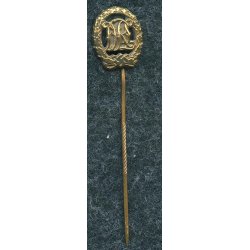German WW2 DRL sports badge in bronze 'Jena Wernstein' miniature