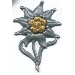 German WW2 Gebirgsj�ger Edelweiss cap badge "G.B 44"