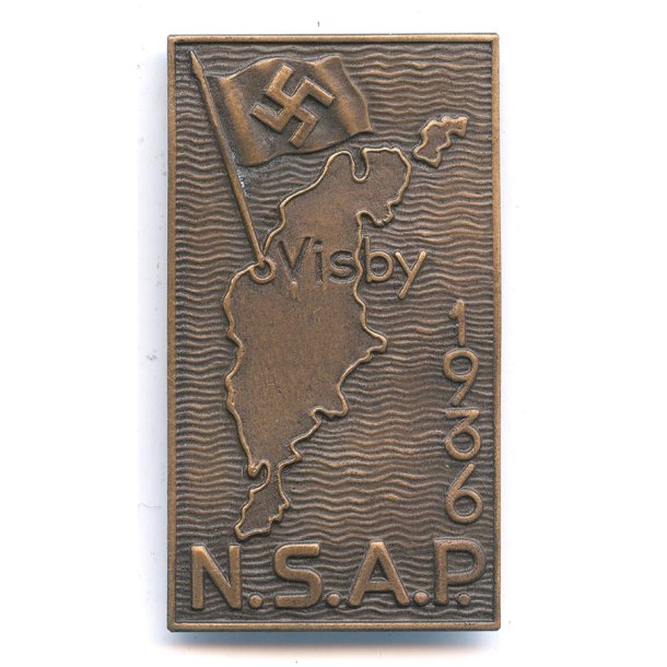 Swedish WW2 NSAP annual meeting in Visby 1936 badge