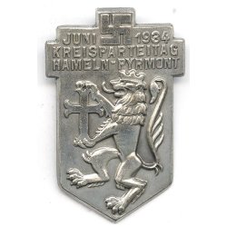 German WW2 Kreisparteitag Hameln-Pyrmont 1934 badge