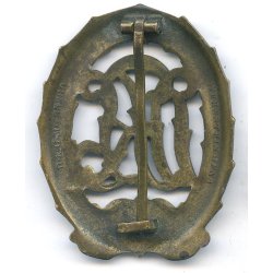 German WW2 DRL sports badge in bronze 'Jena Wernstein'