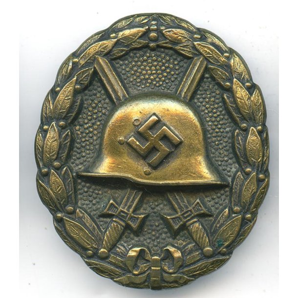 German WW2 Wound badge in black 1936-1939 'Legion Condor' - Oxodized