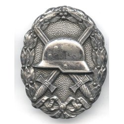 German WW1 Wound badge in silver 1918 - Godet - Hohl Verb�det