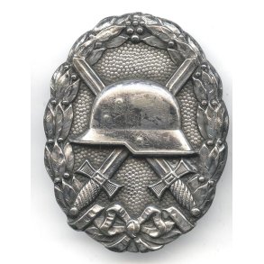 German WW1 Wound badge in silver 1918 - Godet - Hohl Verb�det