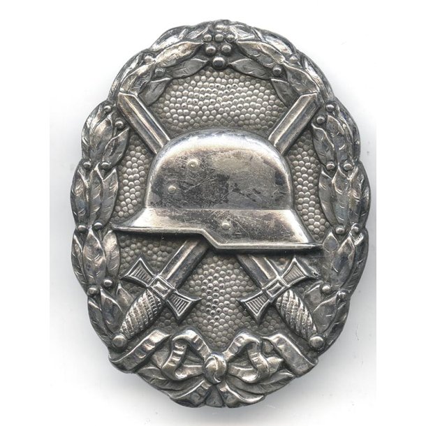 German WW1 Wound badge in silver 1918 - Godet - Hohl Verb�det