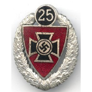 German WW2 NS-RKB 25 year member's badge