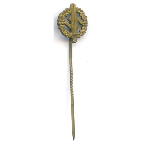 German WW2 SA Sports badge in Gold miniature
