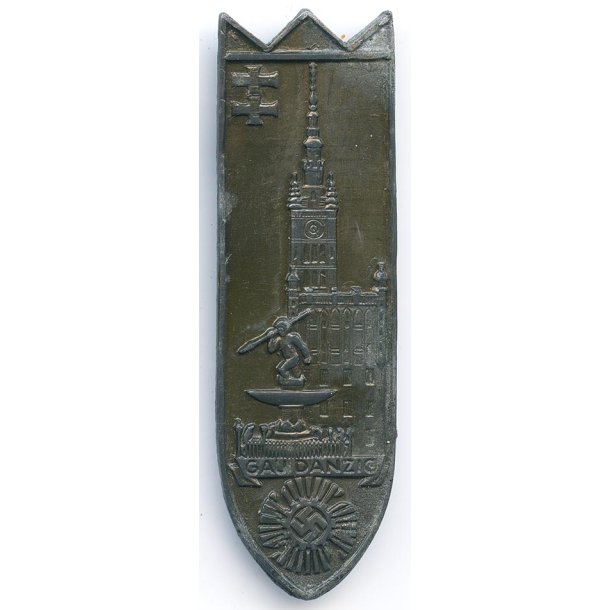 German WW2 KDF GAU Danzig meeting badge