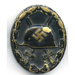 German WW2 Wound badge in black 1939 "Chaos dot pattern"