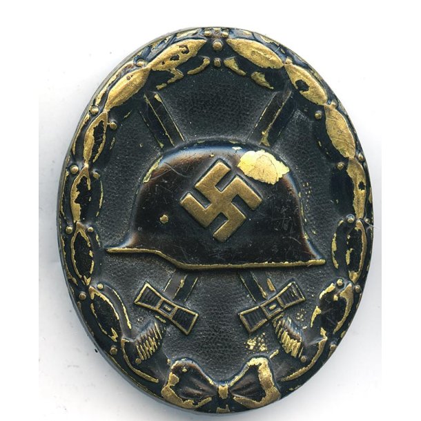 German WW2 Wound badge in black 1939 "Chaos dot pattern"