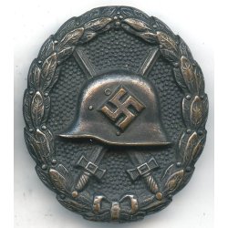 German WW2 Wound badge in black 1936-1939 'Legion Condor' - Oxodized