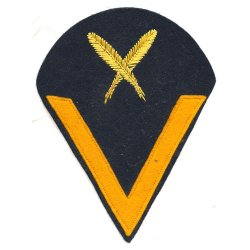 German WW2 Kriegsmarine Clerical Gefreiters combined career &amp; rank Insignia