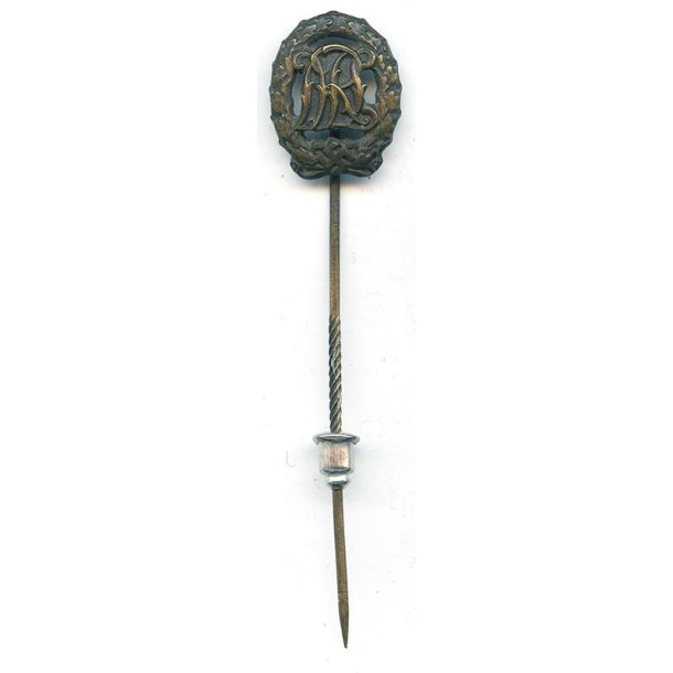 German WW2 DRL sports badge in Bronze miniature 'Wernstein'