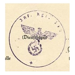 German WWII German Westwall Award Document 'Jakob Erwin'