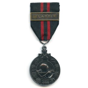 Finnish WW2  Winter War medal 1939-40 for Foreign volunteers with LAPPI clasp