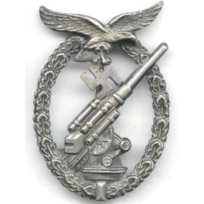 German WW2 Luftwaffe Flak Artillery badge 'Juncker'
