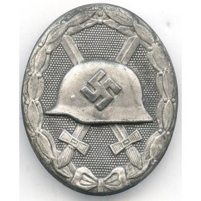 German WW2 Wound badge in silver 1939 '107'