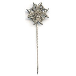 German WW2 Spanish Cross in silver w/o swords 16mm miniature