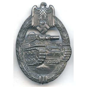 German WW2 Panzer Assault Badge in Silver 'R.S'