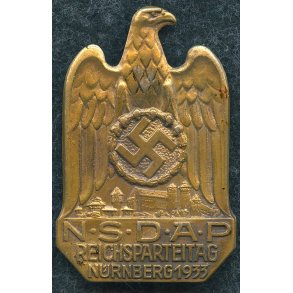 NSDAP  Reichsparteitag Nrnberg 1933 badge