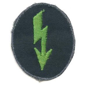 German WW2 Army Panzer Grenadier / Gebirgsjger signal personnel's sleeve badge