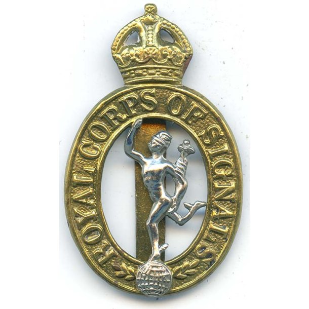 British WW2 Royal Corps of Signals cap Badge