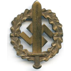 German WW2 SA Sports badge in bronze 'W. Redo'