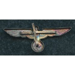 German WW2 Army EM/NCO's visor cap eagle in metal(Carl Halfar Factory find)