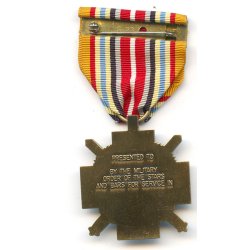 US Military Order of the Stars and Bars (MOS&B) War Service Cross