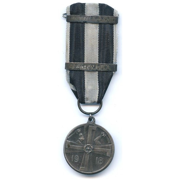 Finnish Commemorative Medal of the War of Liberation 1918 with 2 clasps