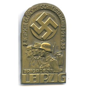 German WW2 SA- 35th Leipzig Brigade 1935 Badge
