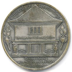 German WW2 Nsdap Hall Of Honour Inauguration At Buchholz Medal