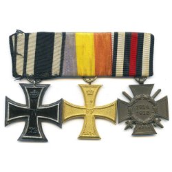 German WW1/2 3-place medal bar
