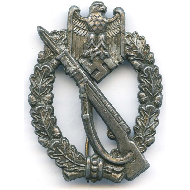 German WW2 Infantry Assault Badge in Bronze 'Four rivets'
